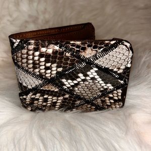 Mens 100% leather wallets Carteras para hombre 100% piel exótica pitón